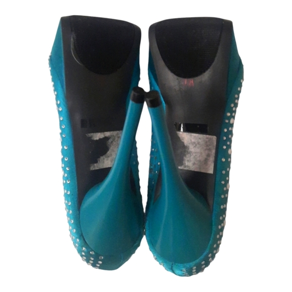 New De Blossom Collection SilverStone Size 6  Heel 5"   Platform 1" Stiletto - Picture 2 of 4